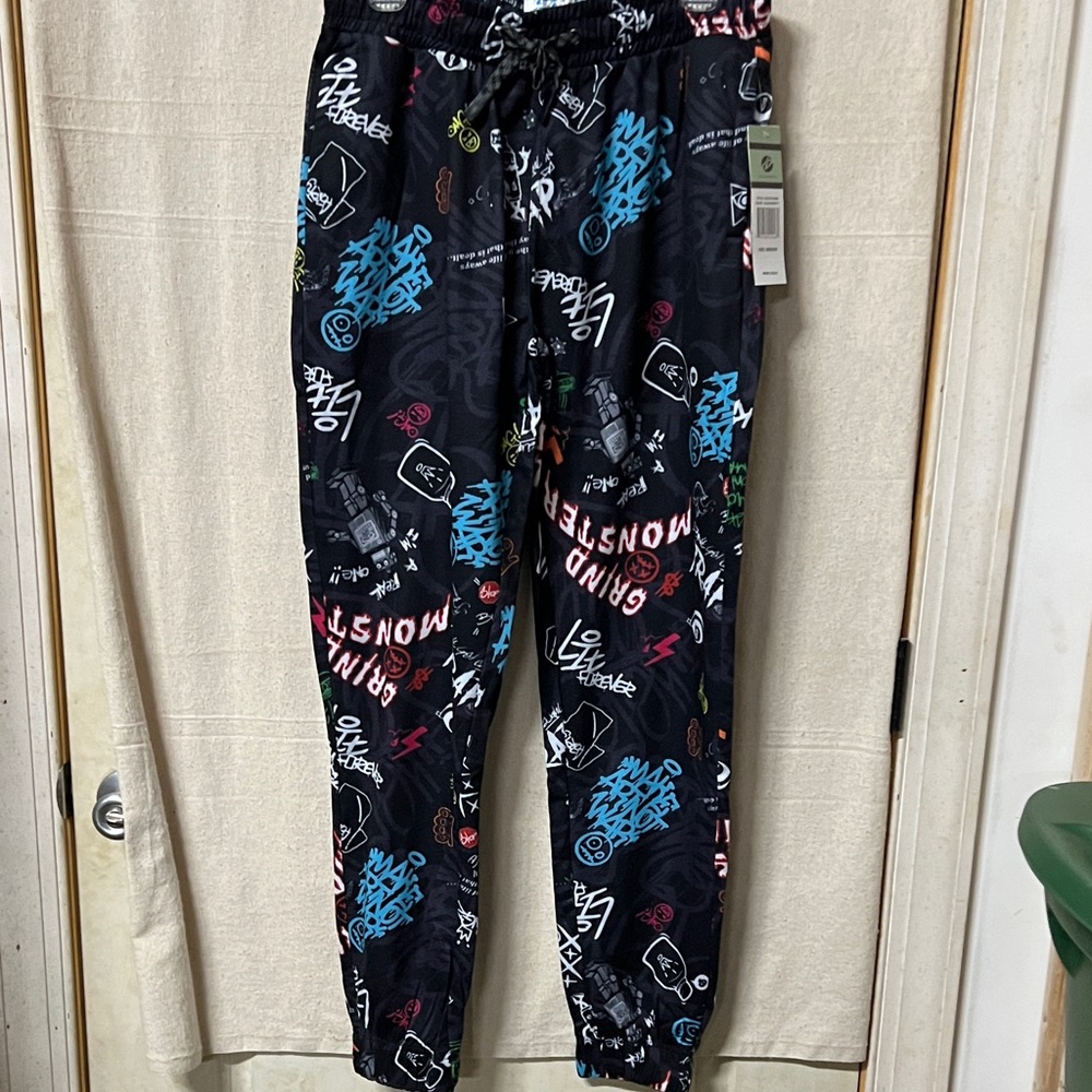 Fresh Prints of Bel-Air Graffiti Print Jogger Pants - Black